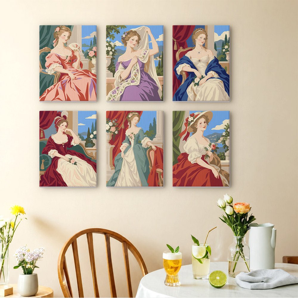 Rococo Portraits mini painting set