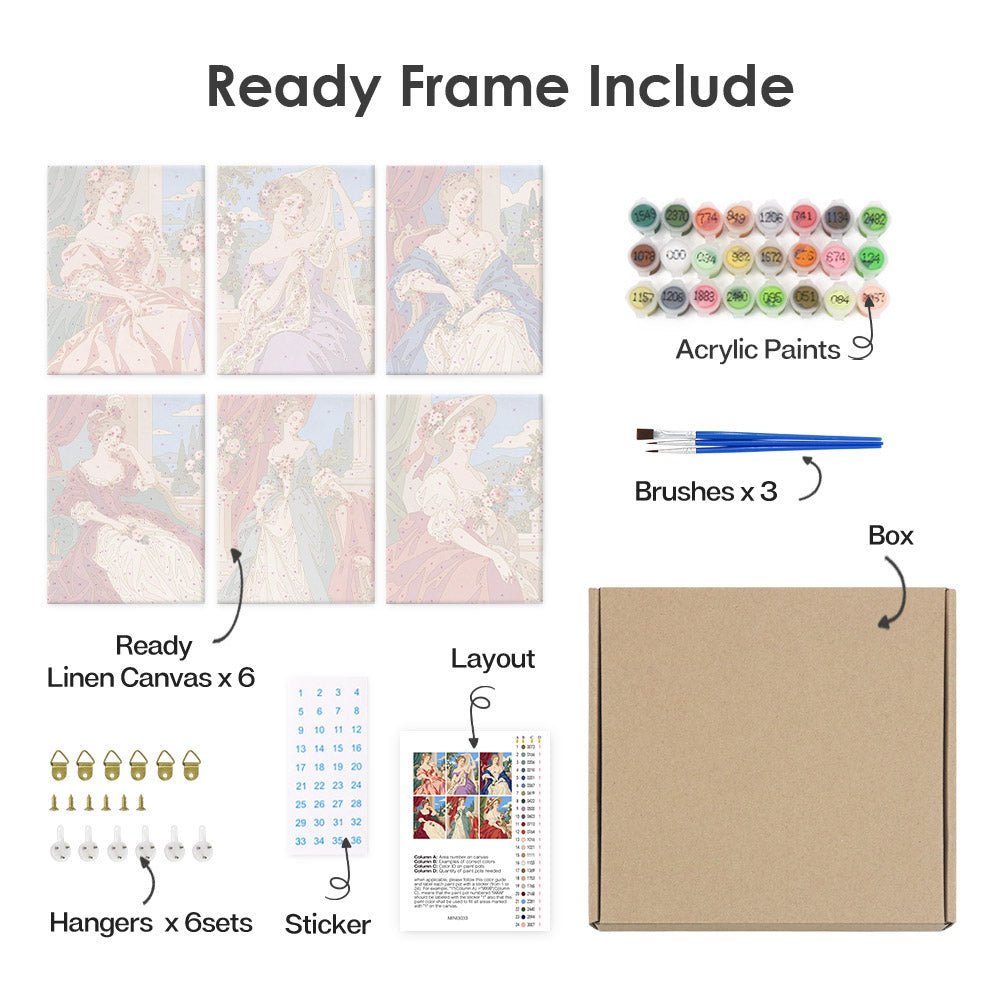 What's included with the framed canvas version