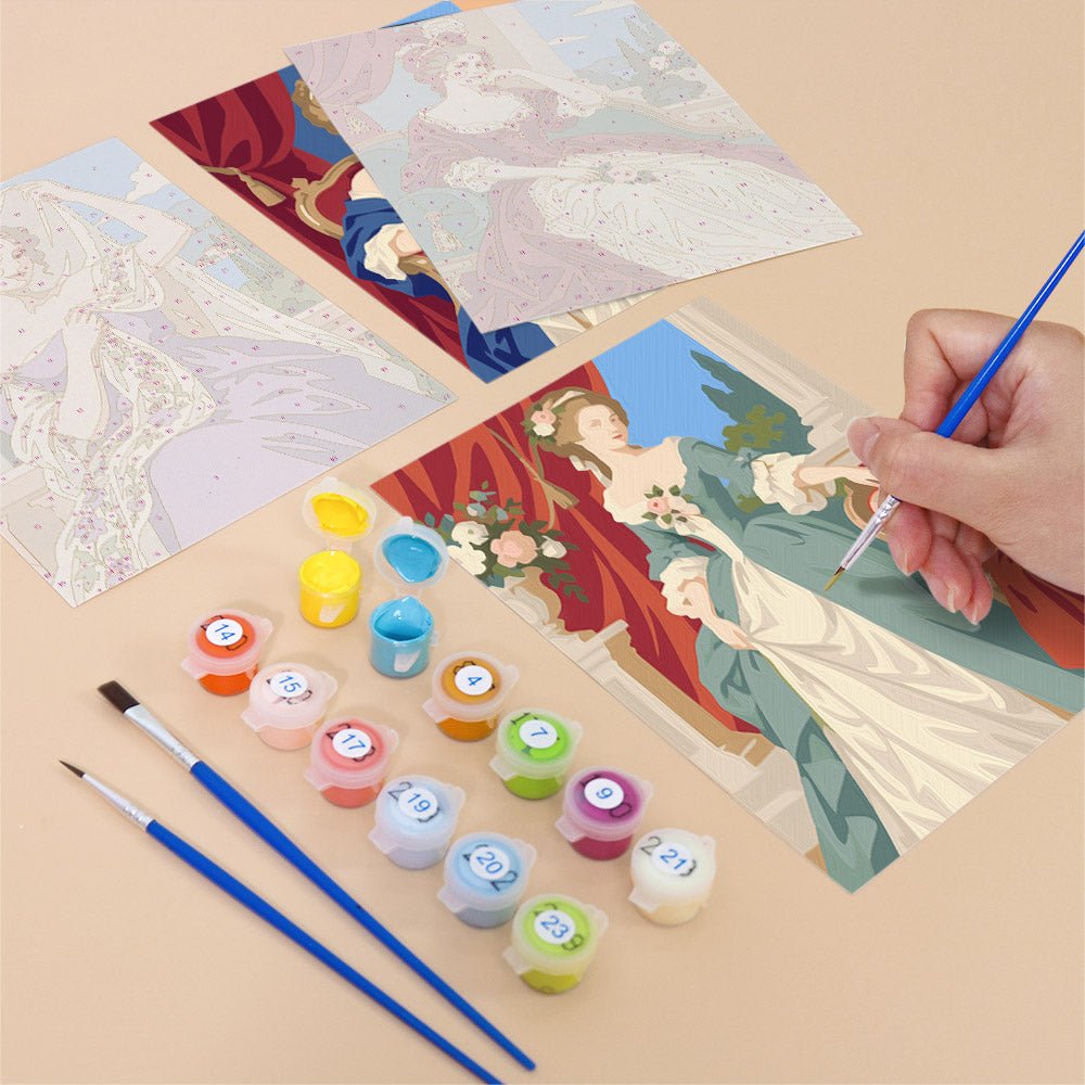 Rococo Portraits mini painting set