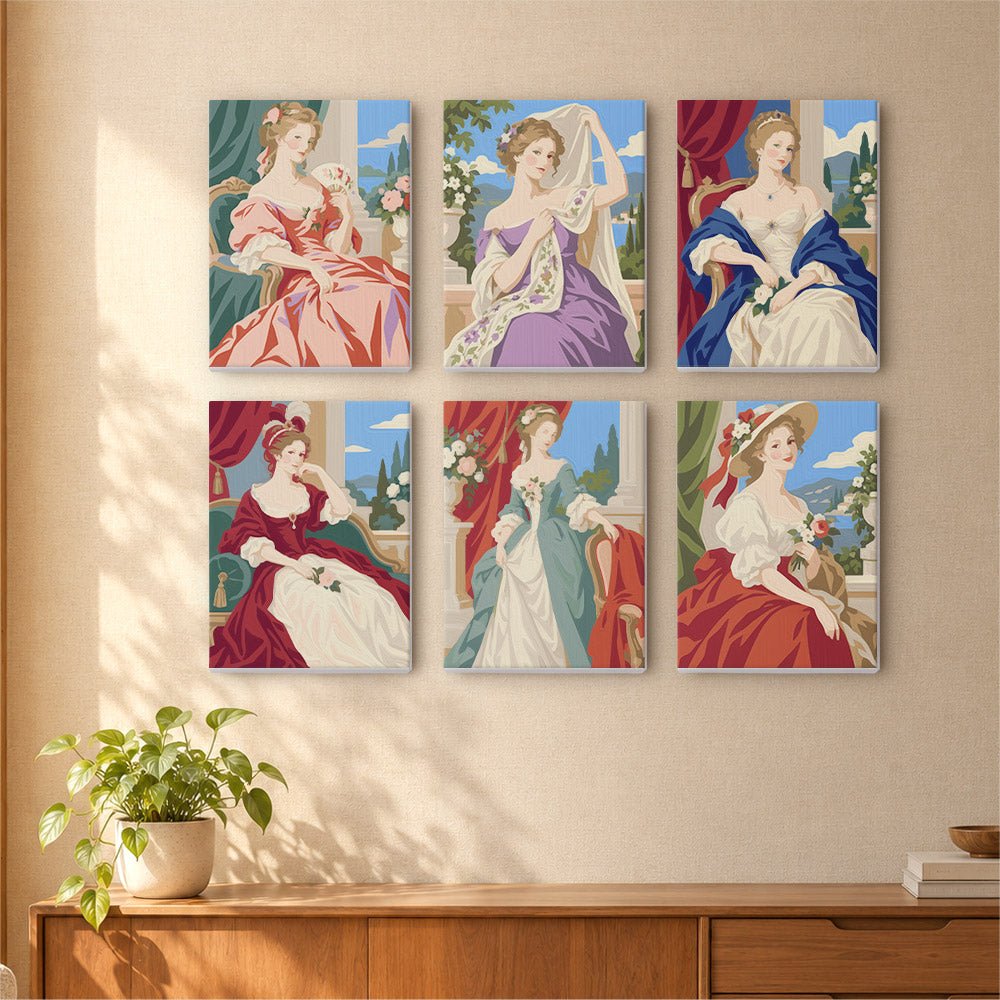 Rococo Portraits mini painting set