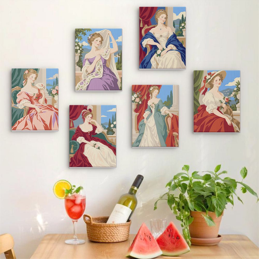 Rococo Portraits mini painting set