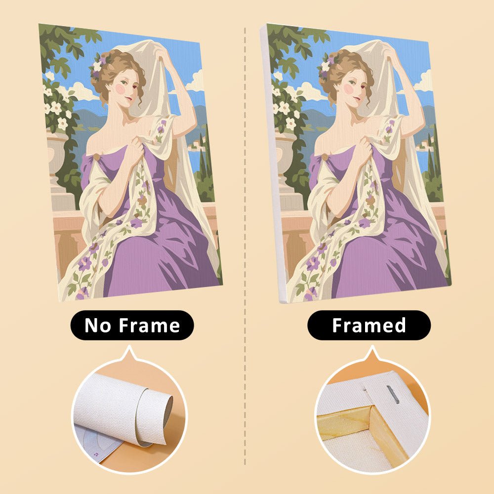 No frame vs. framed canvas