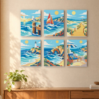Rolling Waves mini painting set