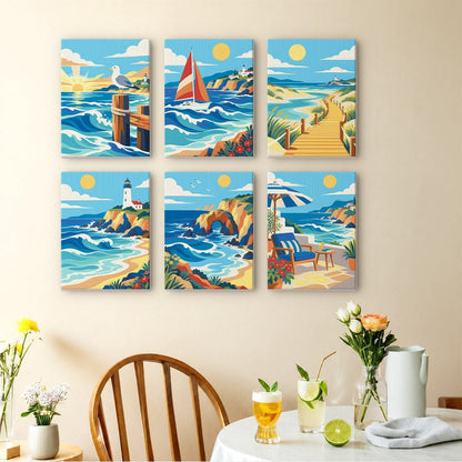 Rolling Waves mini painting set