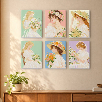 Romantic Garden Ladies mini painting set