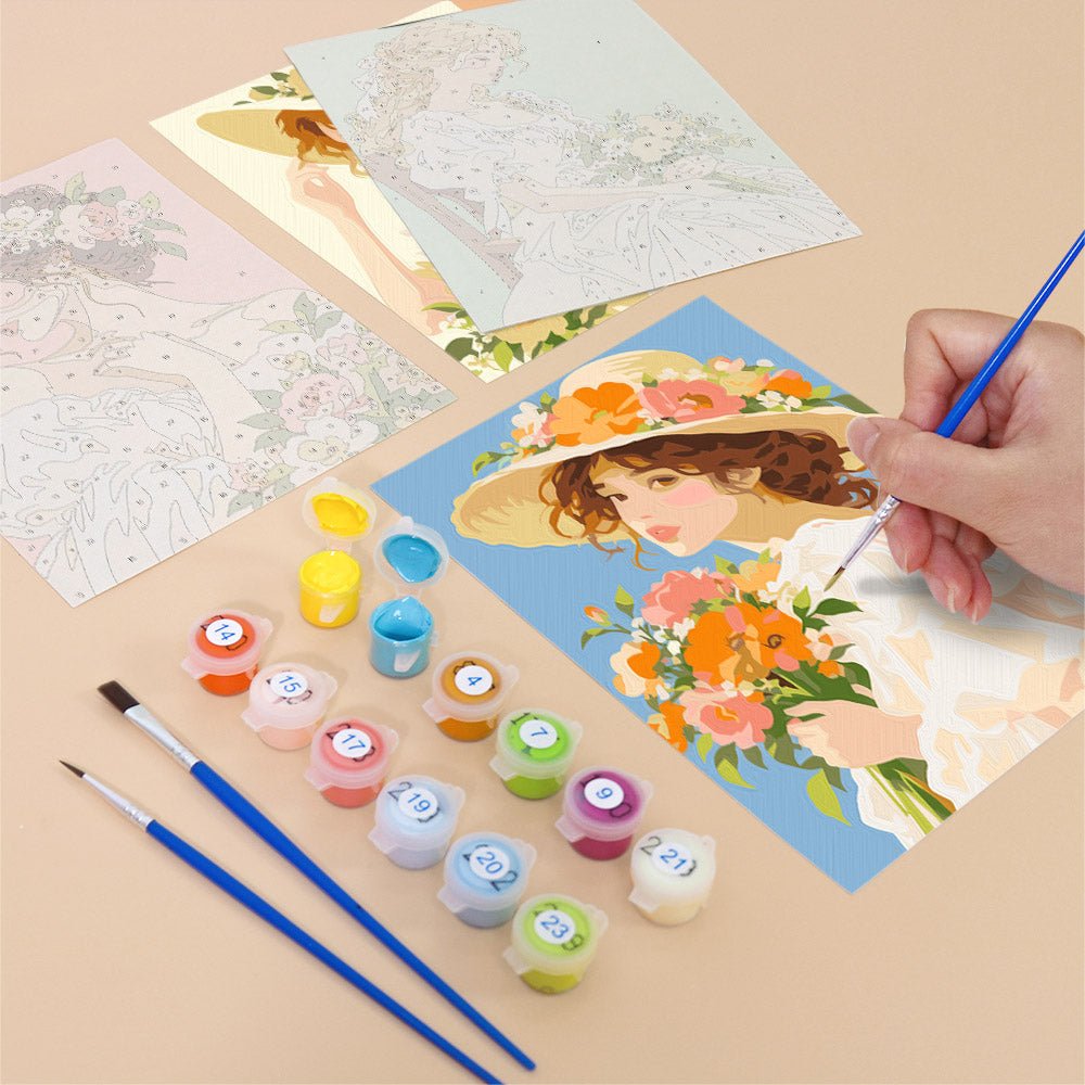 Romantic Garden Ladies mini painting set