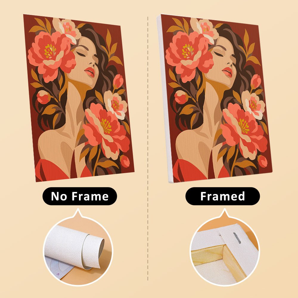 No frame vs. framed canvas