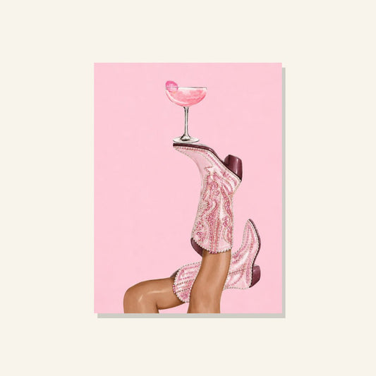 Rosé Rodeo Nights – Pearl Painting - Judy Paint
