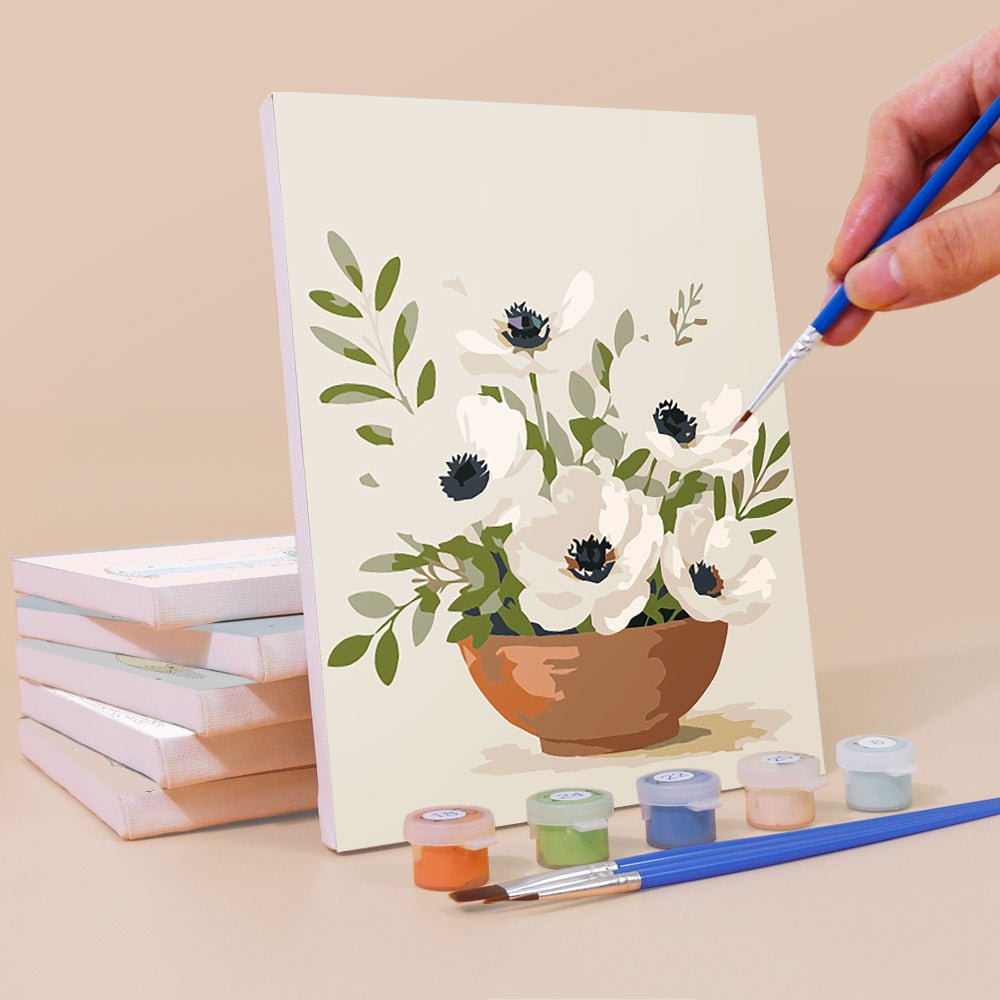 Rustic Flower Jars mini painting set
