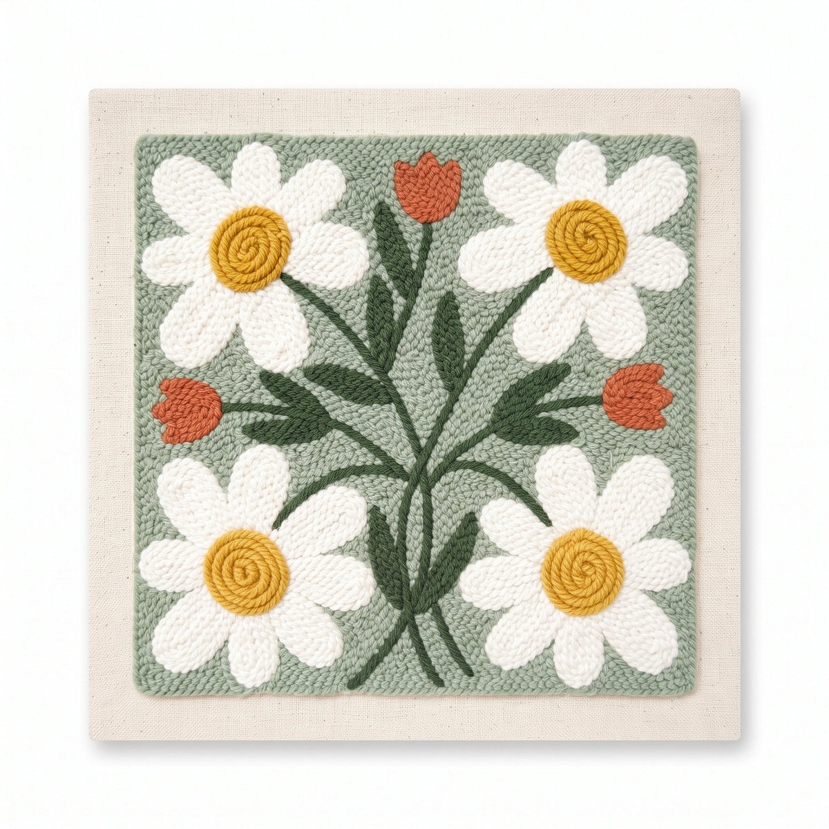 Sage Daisy Meadow – Square Edition - Judy Paint