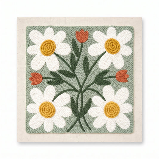 Sage Daisy Meadow – Square Edition - Judy Paint