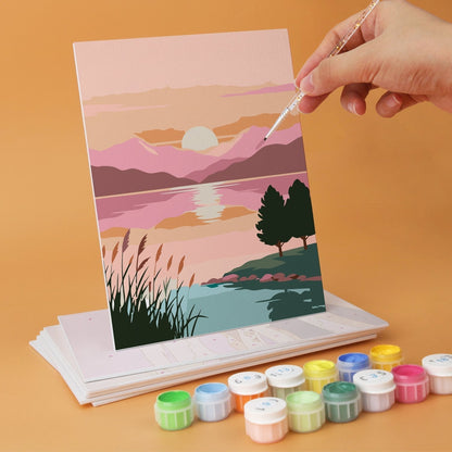 Scenic Horizons – Set of 6 Mini Paintings - Judy Paint