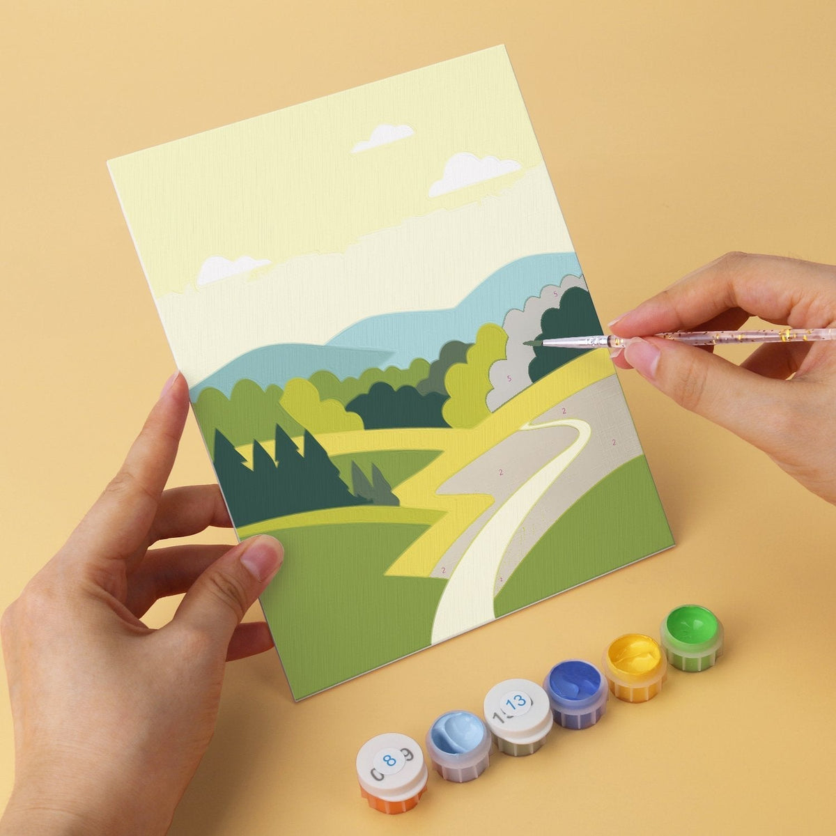 Scenic Horizons – Set of 6 Mini Paintings - Judy Paint
