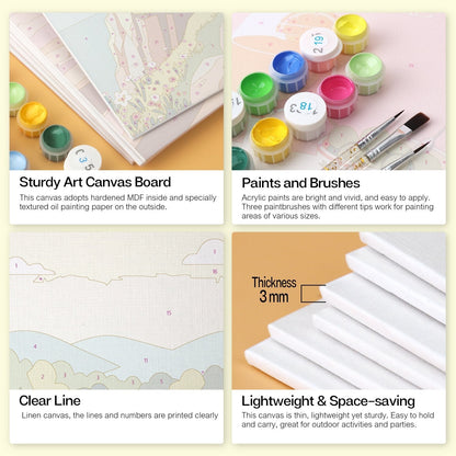 Scenic Horizons – Set of 6 Mini Paintings - Judy Paint