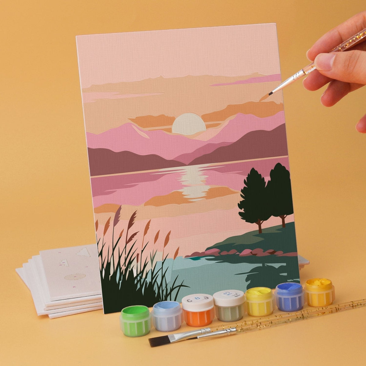 Scenic Horizons – Set of 6 Mini Paintings - Judy Paint