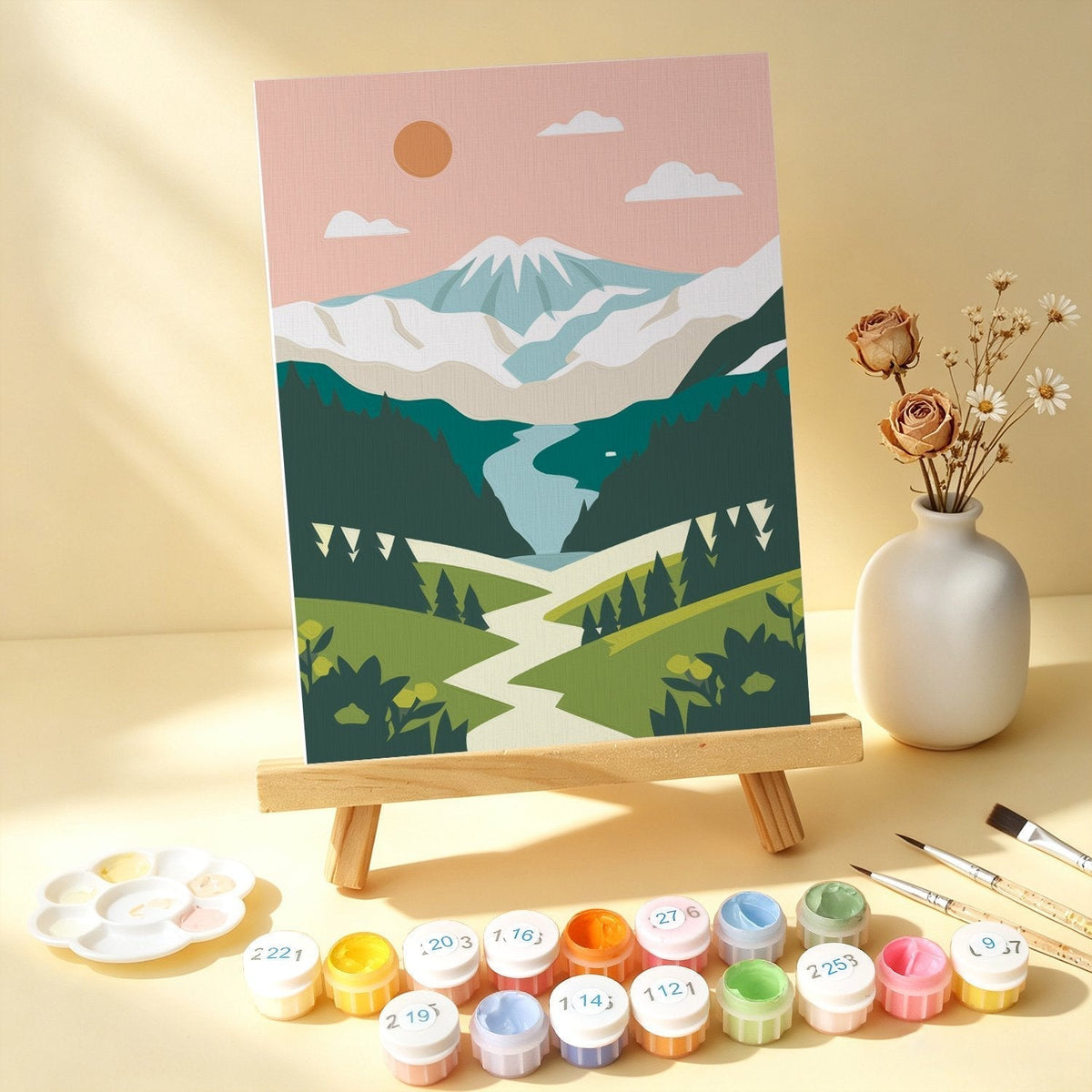 Scenic Horizons – Set of 6 Mini Paintings - Judy Paint