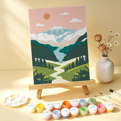 Scenic Horizons – Set of 6 Mini Paintings - Judy Paint