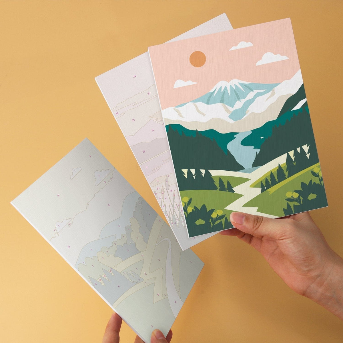 Scenic Horizons – Set of 6 Mini Paintings - Judy Paint