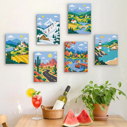 Scenic Journeys mini painting set