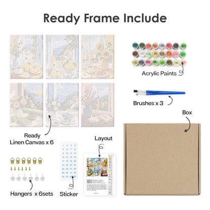 What's included with the framed canvas version