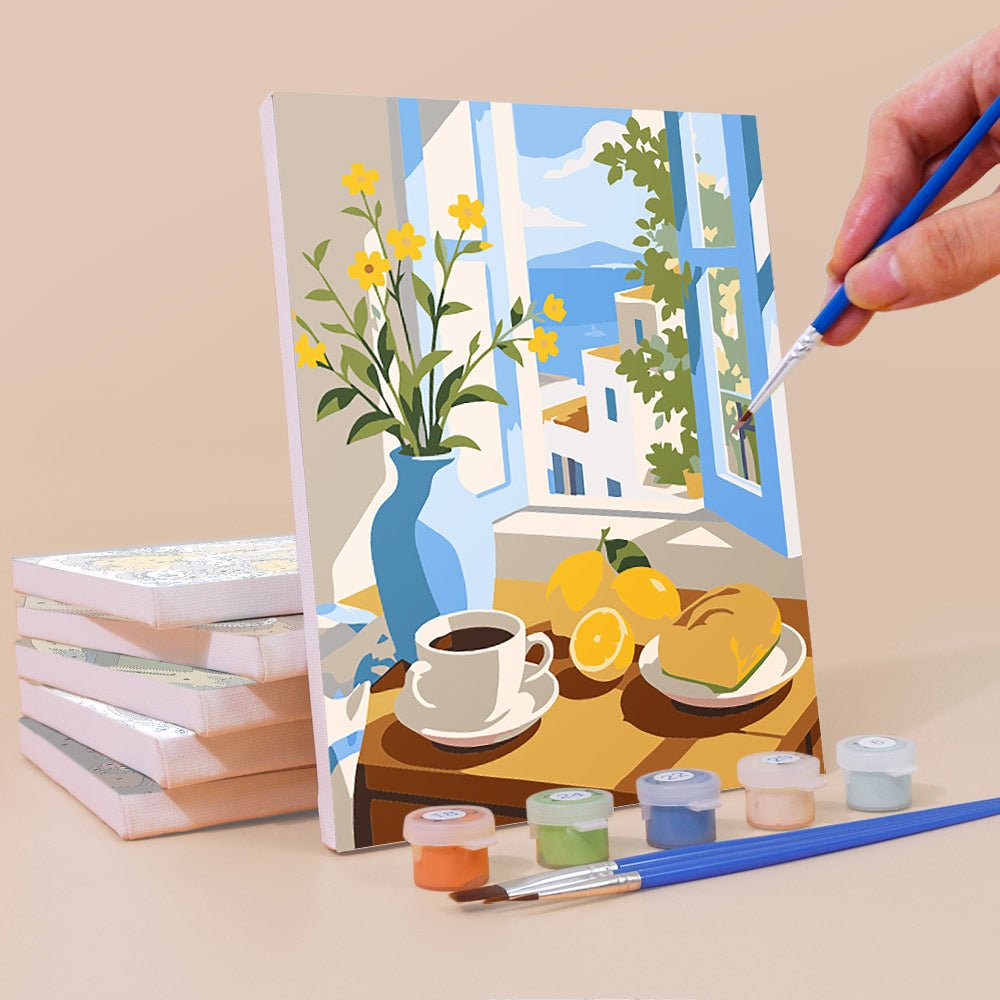 Seaside Cafe Views mini painting set