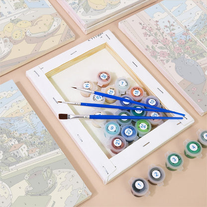 Seaside Cafe Views mini painting set