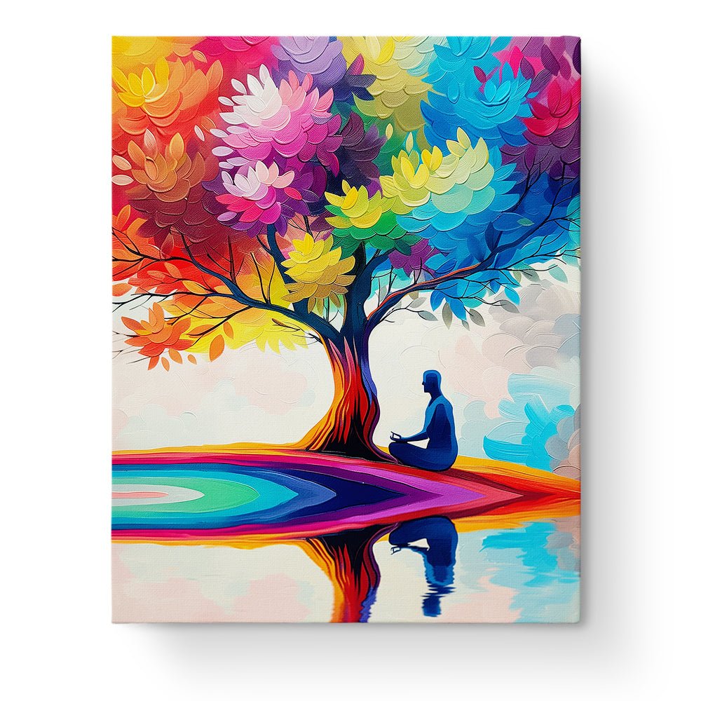 Serene Tree Reflection - Meditation - Judy Paint