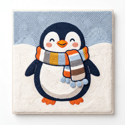 Silly Penguin - Square Edition - Judy Paint