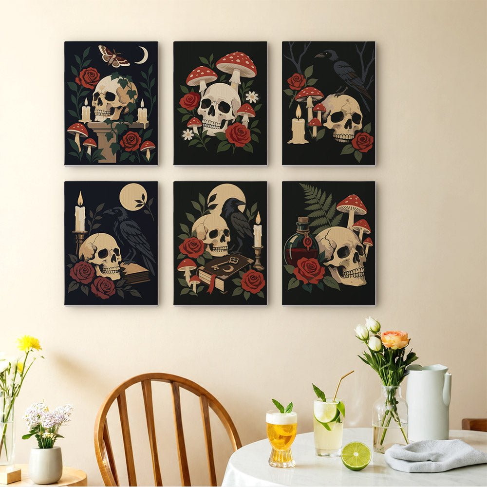 Skulls and Roses mini painting set