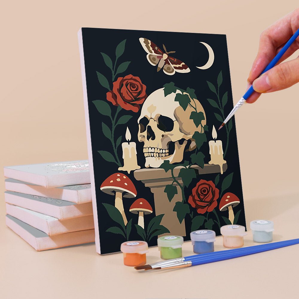 Skulls and Roses mini painting set