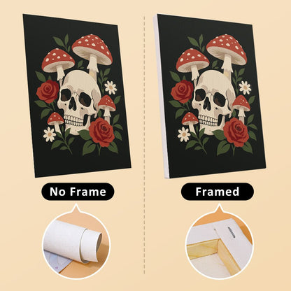 No frame vs. framed canvas