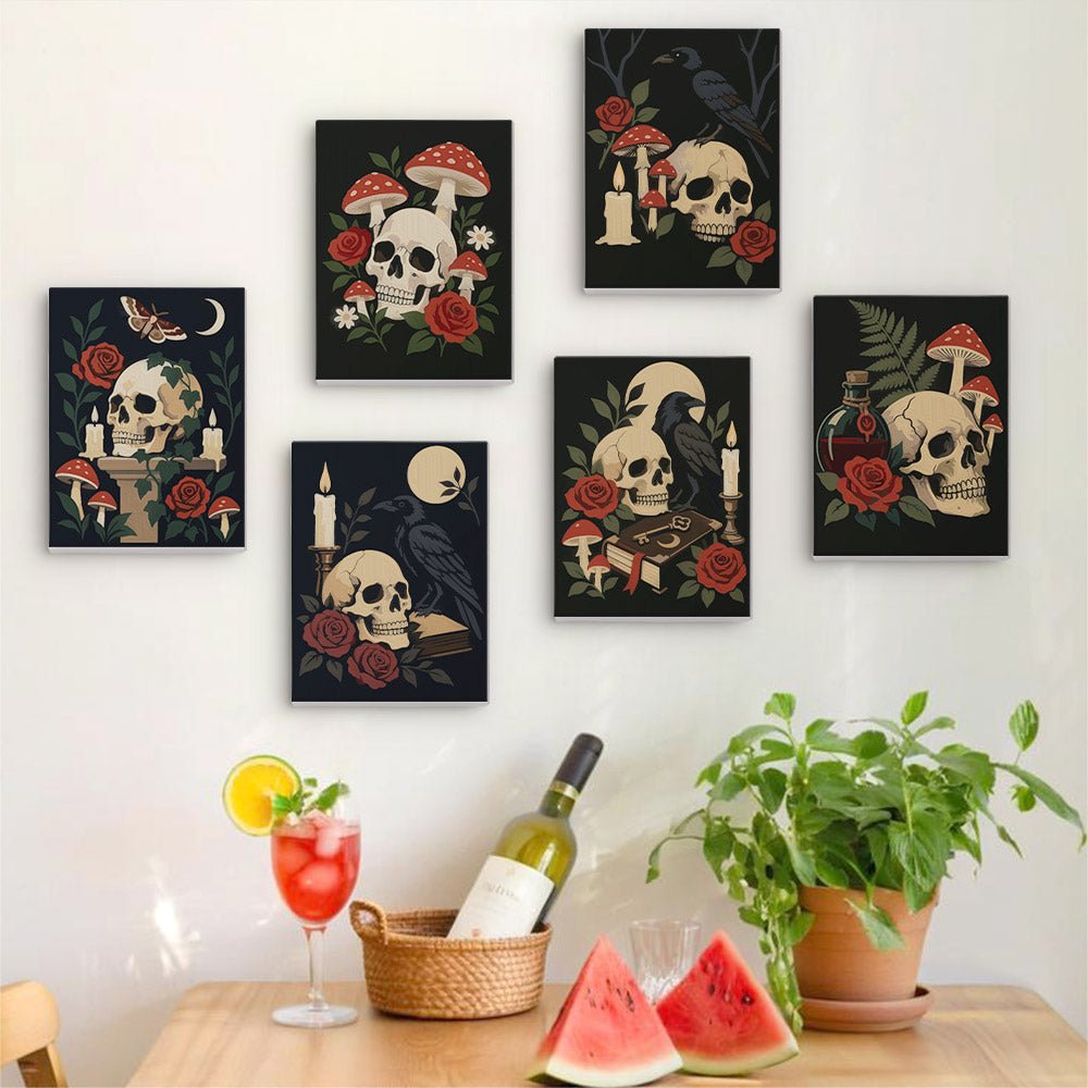 Skulls and Roses mini painting set