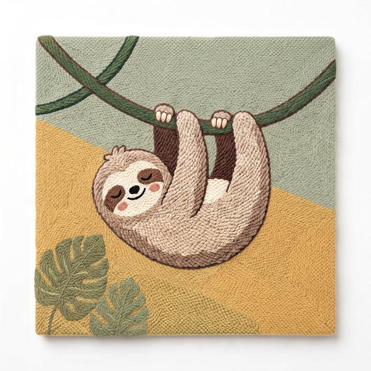 Sleepy Sloth - Square Edition - Judy Paint