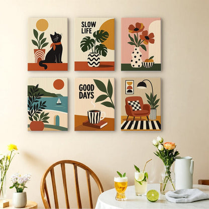 Slow Living mini painting set
