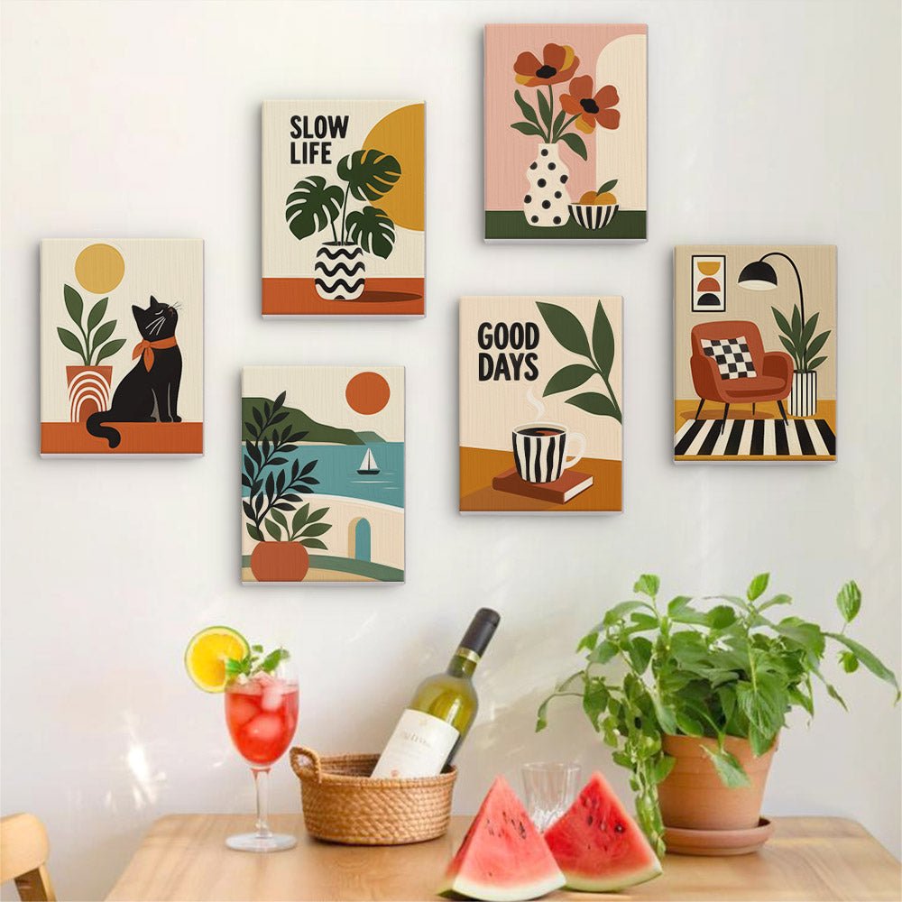 Slow Living mini painting set