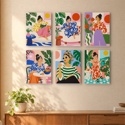 Slow Morning Ladies mini painting set