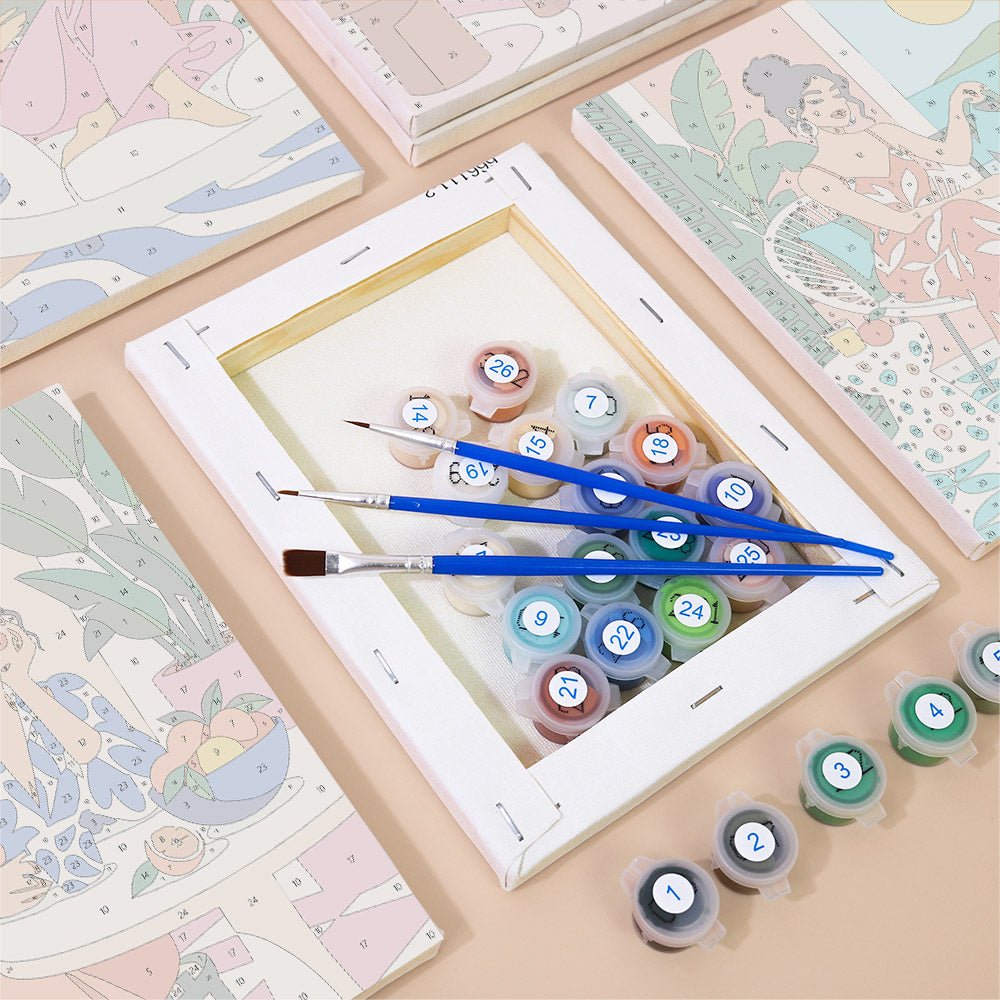 Slow Morning Ladies mini painting set
