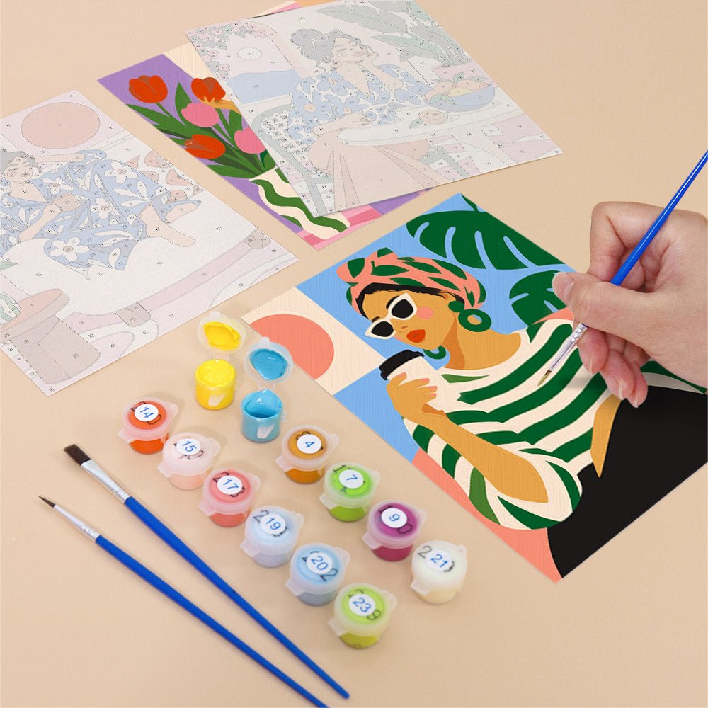 Slow Morning Ladies mini painting set