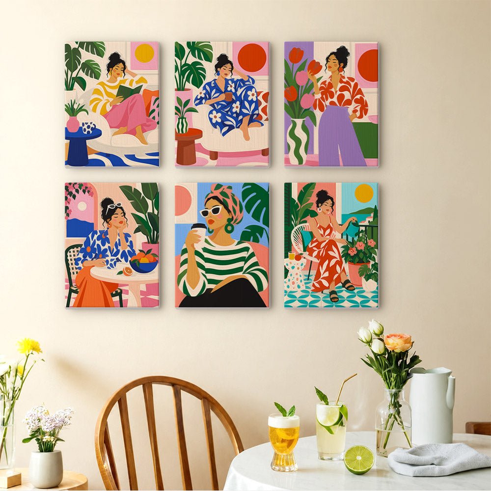 Slow Morning Ladies mini painting set