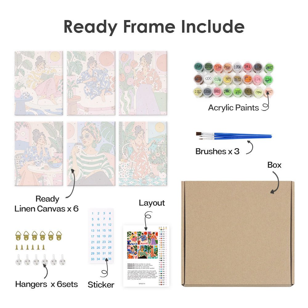 What's included with the framed canvas version
