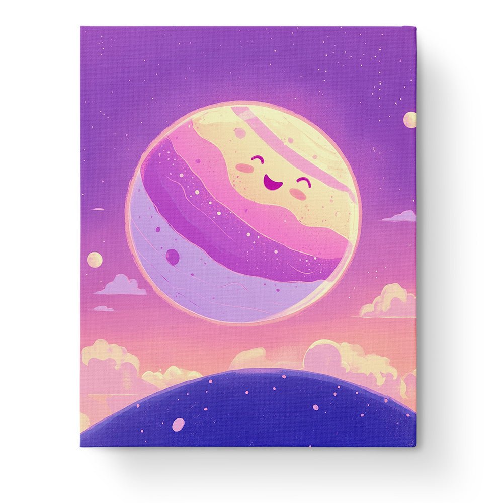 Smiling Planet Delight - Galaxies - Judy Paint