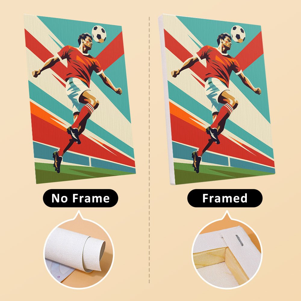 No frame vs. framed canvas