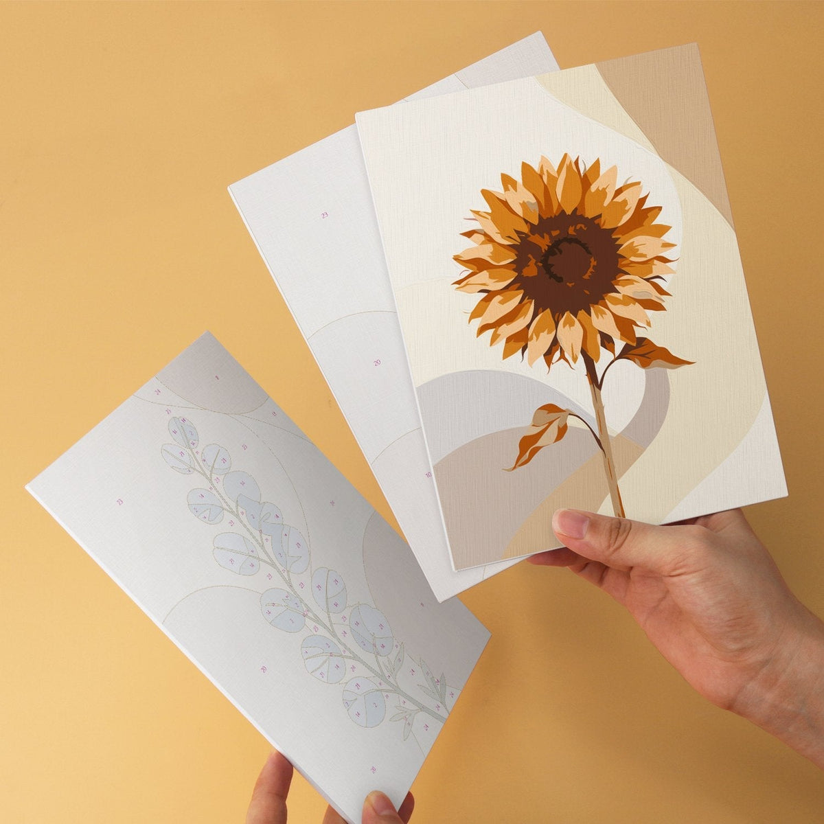 Soft Botanicals – Set of 6 Mini Paintings - Judy Paint