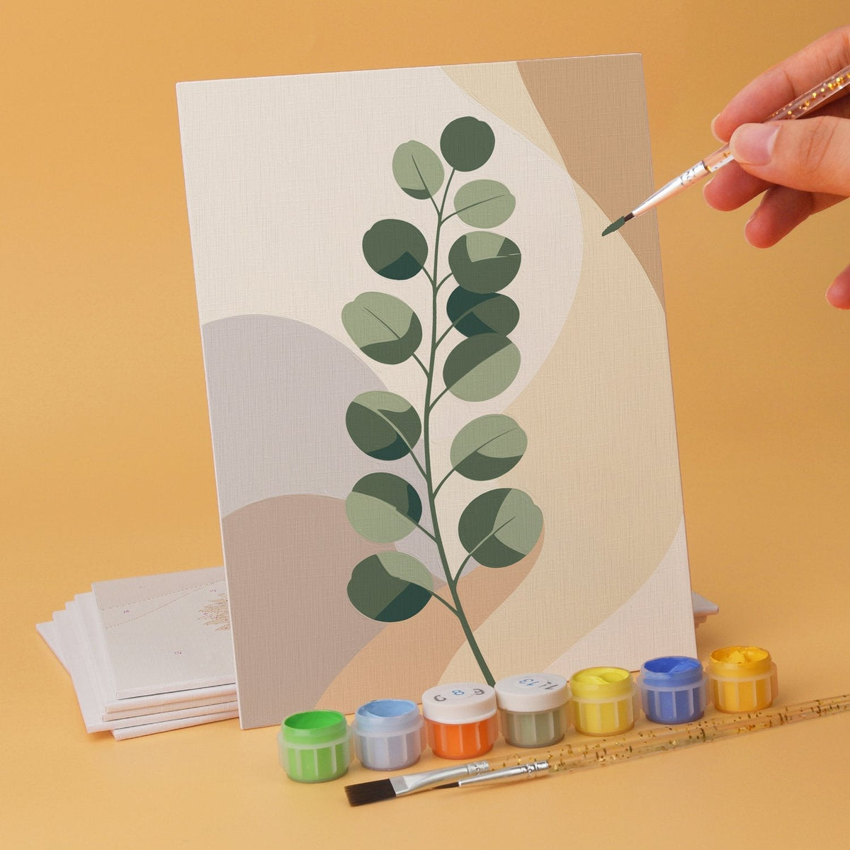 Soft Botanicals – Set of 6 Mini Paintings - Judy Paint