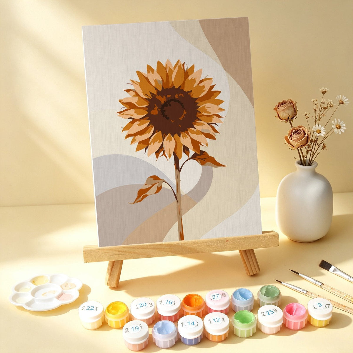 Soft Botanicals – Set of 6 Mini Paintings - Judy Paint