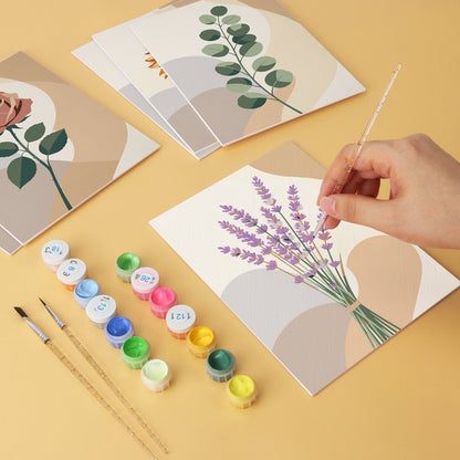 Soft Botanicals – Set of 6 Mini Paintings - Judy Paint