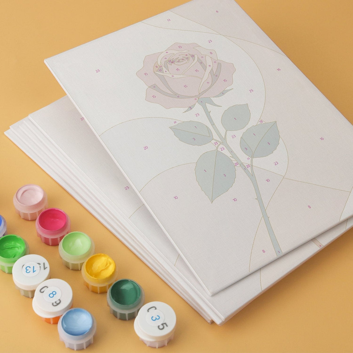 Soft Botanicals – Set of 6 Mini Paintings - Judy Paint