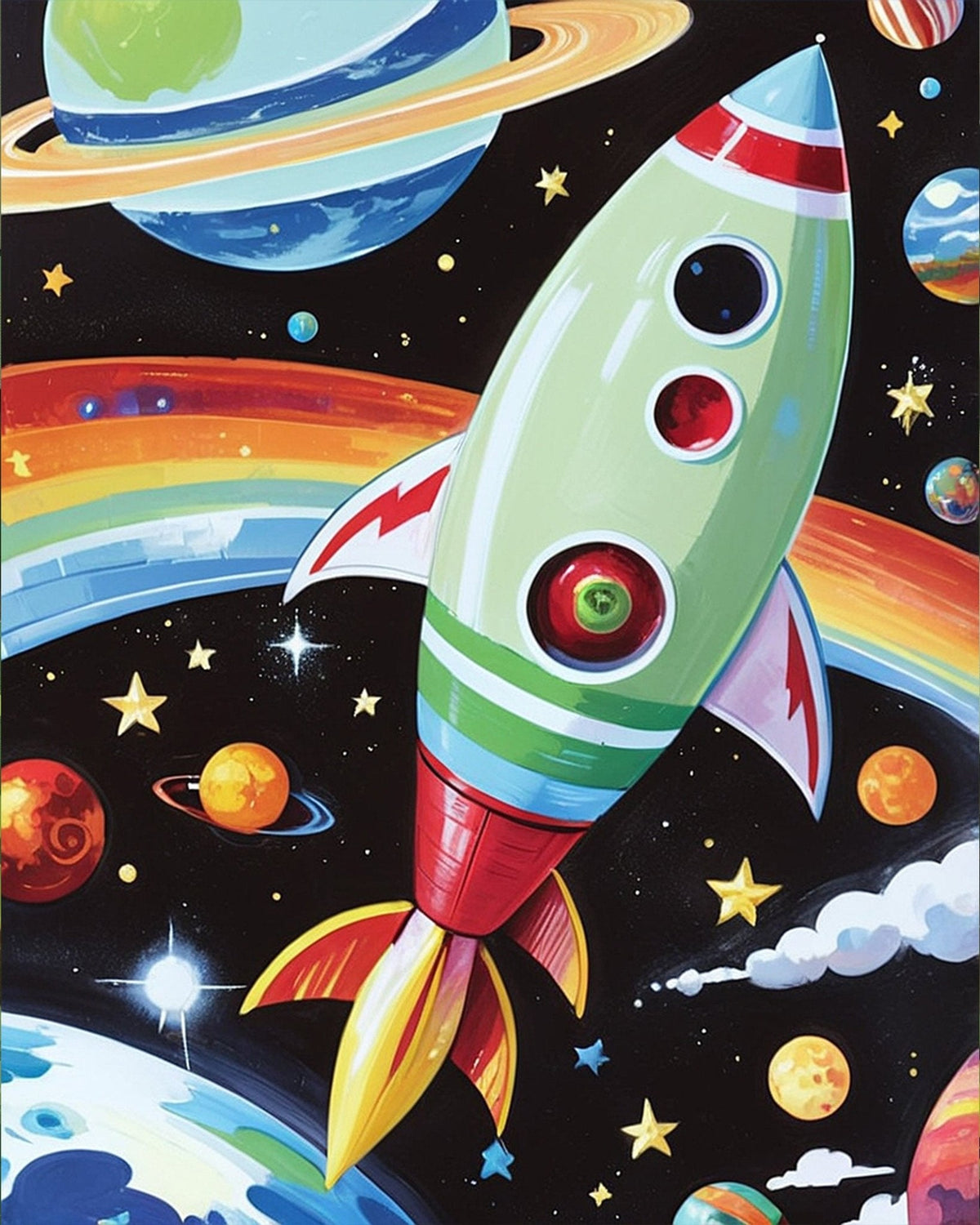 Space Adventure Rocket - Kids - Judy Paint
