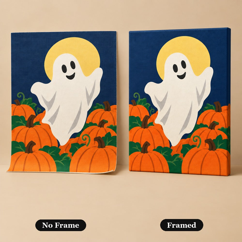 No frame vs. framed canvas