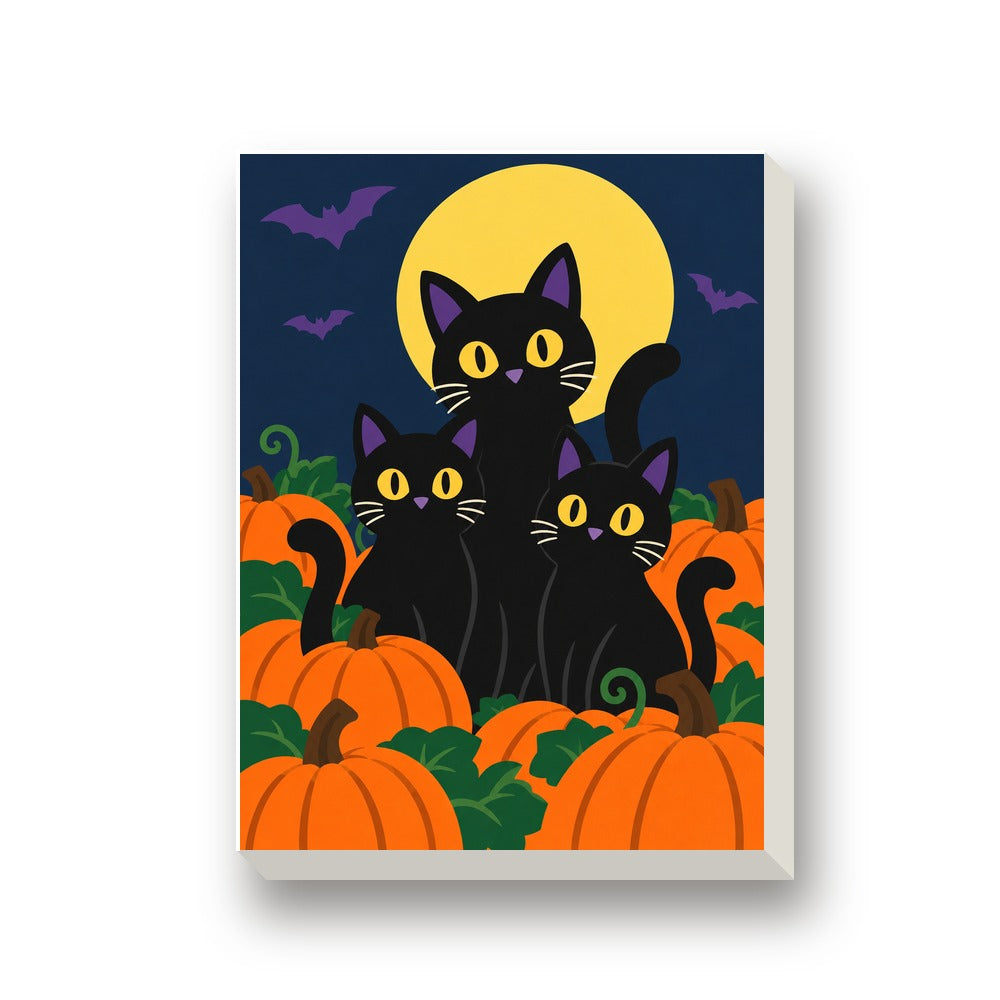 Spooky Pumpkin Patch mini painting set